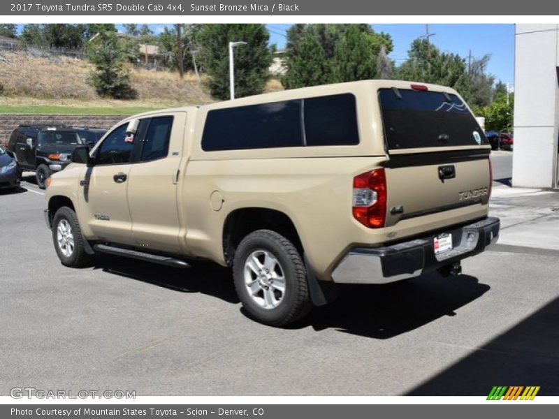 Sunset Bronze Mica / Black 2017 Toyota Tundra SR5 Double Cab 4x4