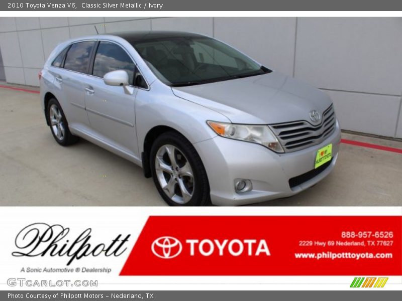 Classic Silver Metallic / Ivory 2010 Toyota Venza V6