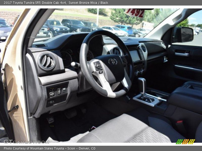 Sunset Bronze Mica / Black 2017 Toyota Tundra SR5 Double Cab 4x4