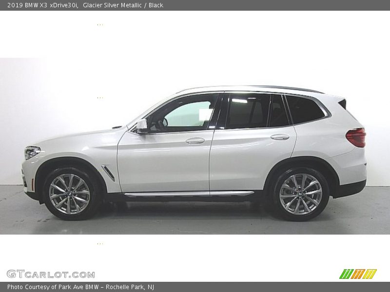 Glacier Silver Metallic / Black 2019 BMW X3 xDrive30i