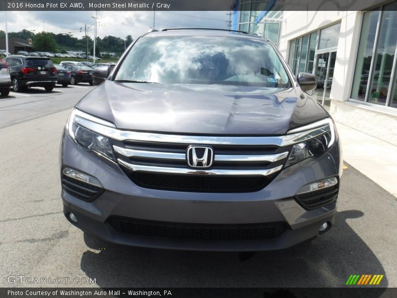 Modern Steel Metallic / Gray 2016 Honda Pilot EX AWD