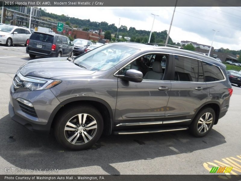 Modern Steel Metallic / Gray 2016 Honda Pilot EX AWD