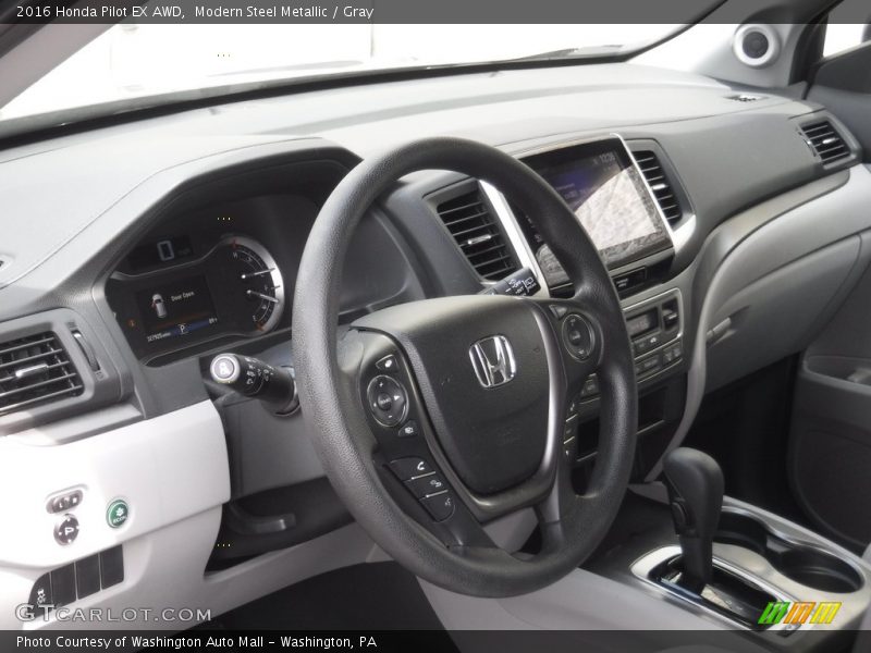 Modern Steel Metallic / Gray 2016 Honda Pilot EX AWD