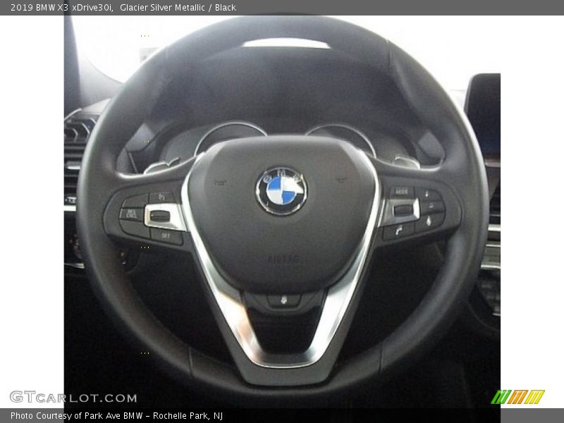 Glacier Silver Metallic / Black 2019 BMW X3 xDrive30i