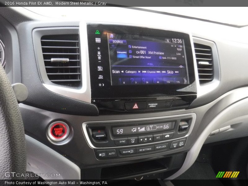 Modern Steel Metallic / Gray 2016 Honda Pilot EX AWD