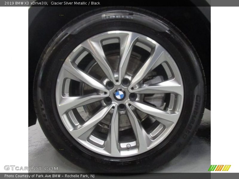 Glacier Silver Metallic / Black 2019 BMW X3 xDrive30i