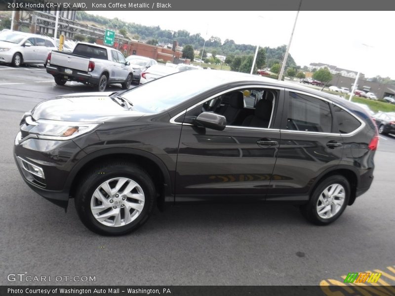 Kona Coffee Metallic / Black 2016 Honda CR-V EX AWD