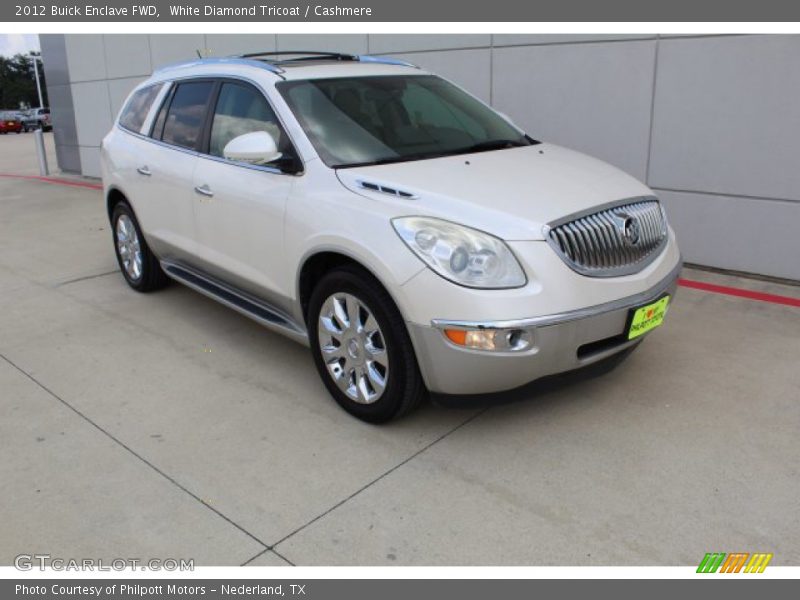 White Diamond Tricoat / Cashmere 2012 Buick Enclave FWD
