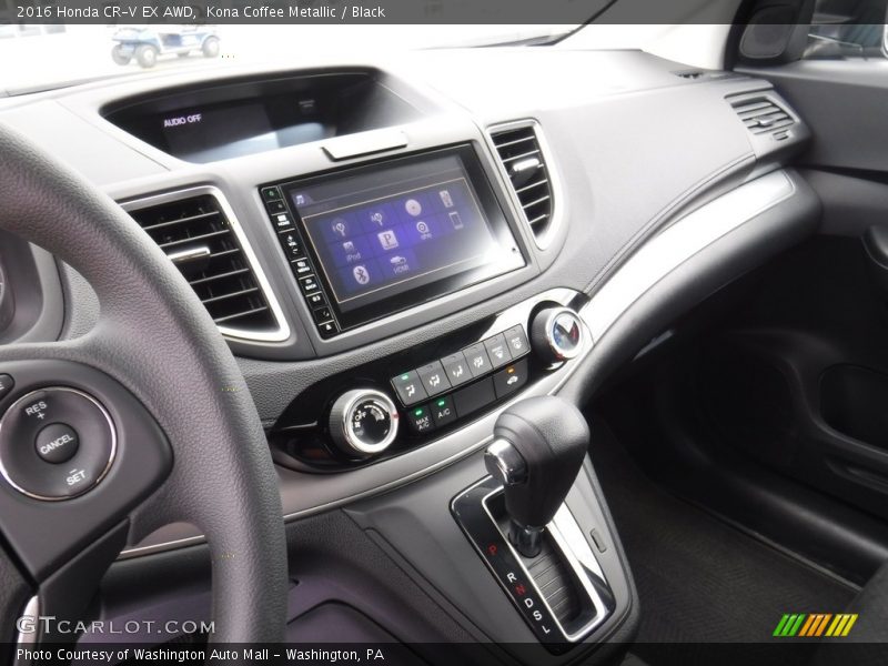 Kona Coffee Metallic / Black 2016 Honda CR-V EX AWD