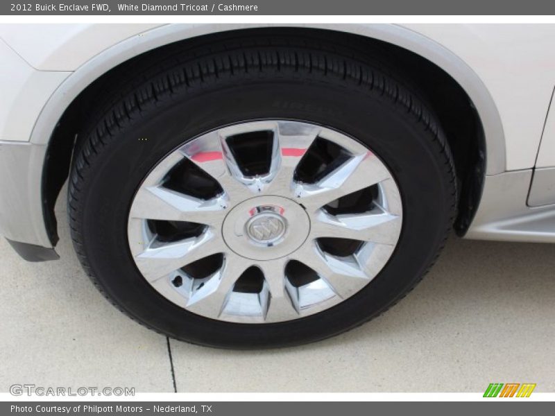 White Diamond Tricoat / Cashmere 2012 Buick Enclave FWD