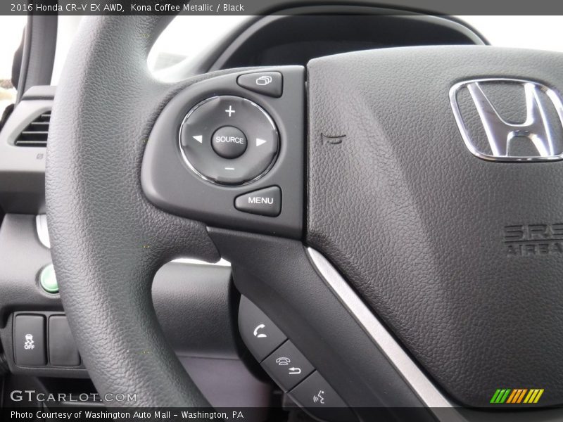 Kona Coffee Metallic / Black 2016 Honda CR-V EX AWD