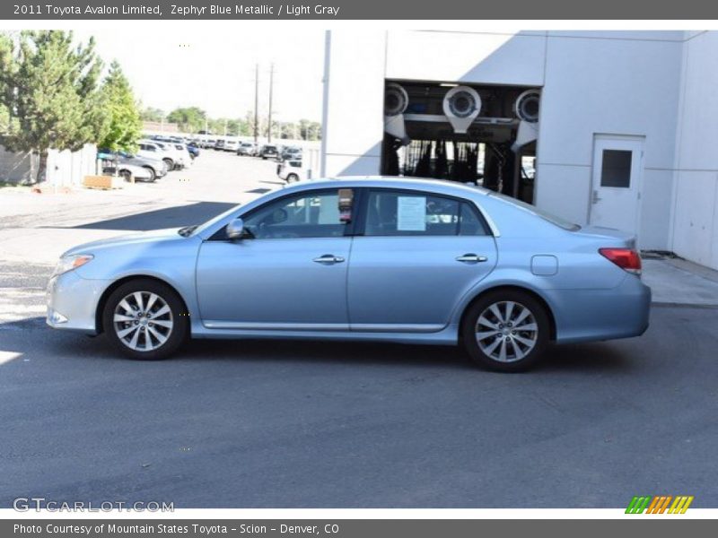 Zephyr Blue Metallic / Light Gray 2011 Toyota Avalon Limited