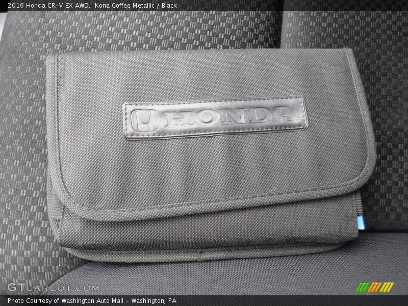 Kona Coffee Metallic / Black 2016 Honda CR-V EX AWD