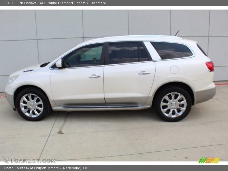 White Diamond Tricoat / Cashmere 2012 Buick Enclave FWD