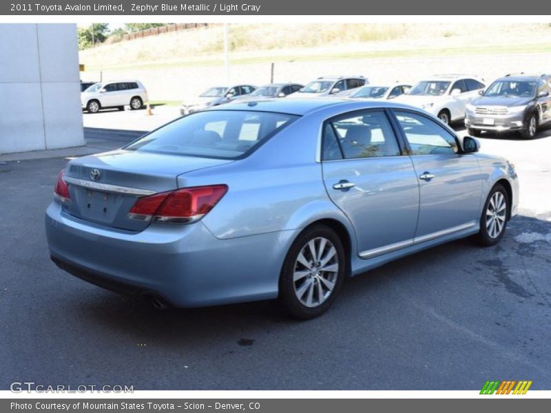 Zephyr Blue Metallic / Light Gray 2011 Toyota Avalon Limited