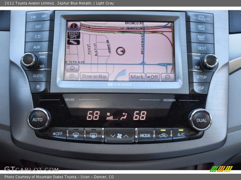 Zephyr Blue Metallic / Light Gray 2011 Toyota Avalon Limited