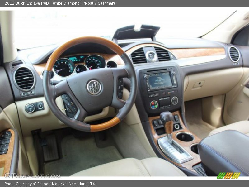 White Diamond Tricoat / Cashmere 2012 Buick Enclave FWD