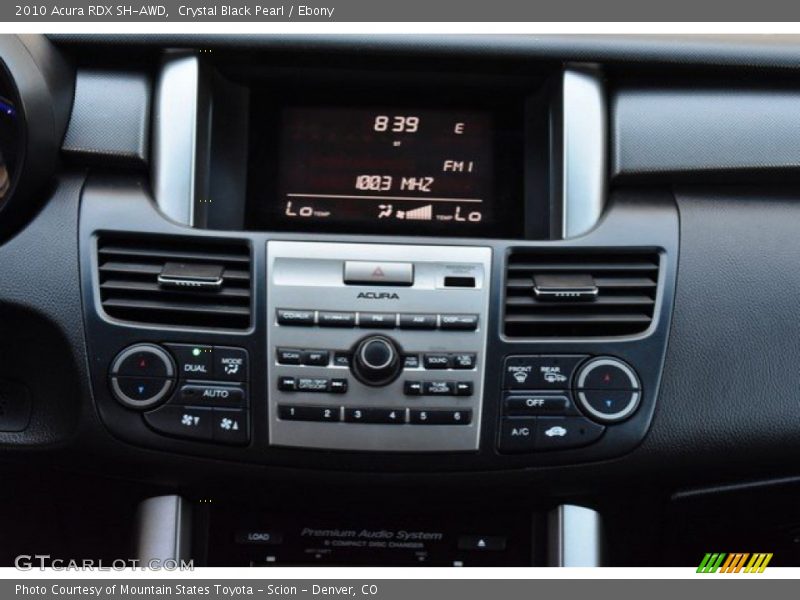 Crystal Black Pearl / Ebony 2010 Acura RDX SH-AWD