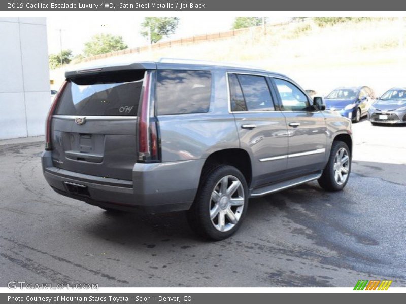 Satin Steel Metallic / Jet Black 2019 Cadillac Escalade Luxury 4WD