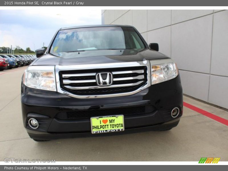 Crystal Black Pearl / Gray 2015 Honda Pilot SE
