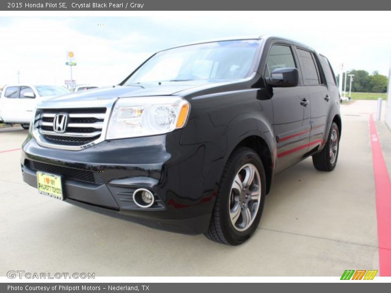 Crystal Black Pearl / Gray 2015 Honda Pilot SE