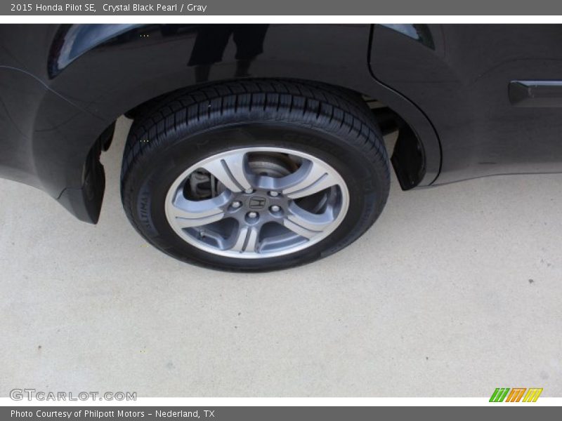 Crystal Black Pearl / Gray 2015 Honda Pilot SE