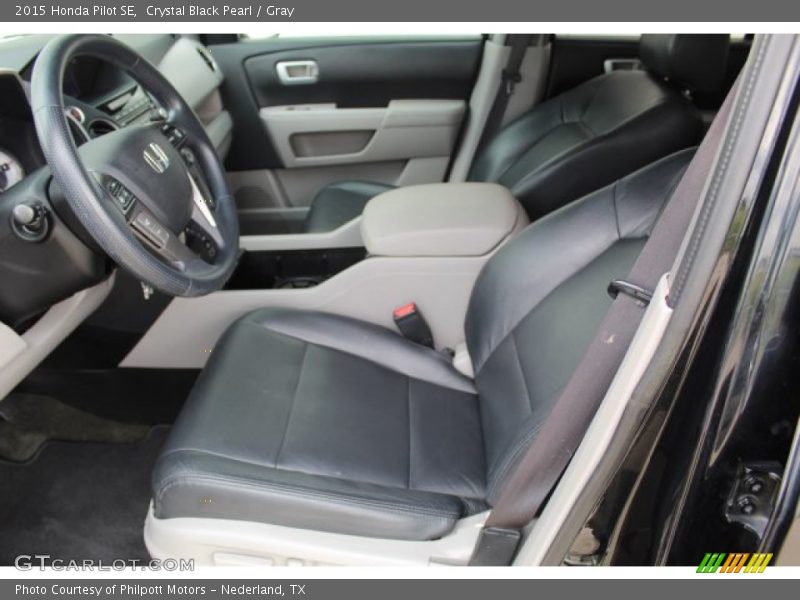 Crystal Black Pearl / Gray 2015 Honda Pilot SE