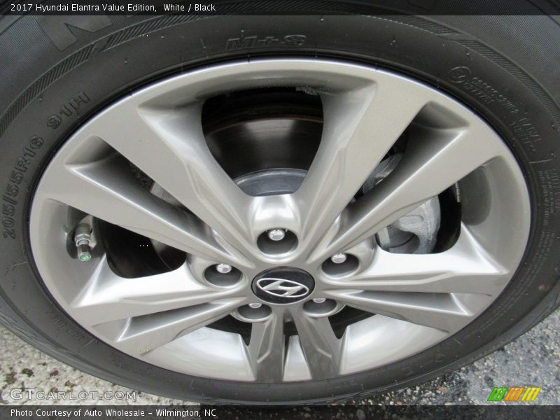 White / Black 2017 Hyundai Elantra Value Edition