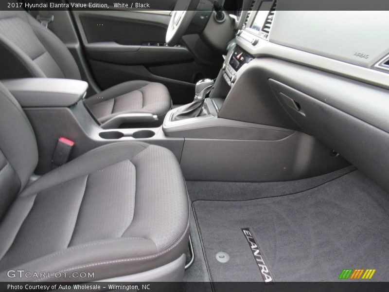 White / Black 2017 Hyundai Elantra Value Edition