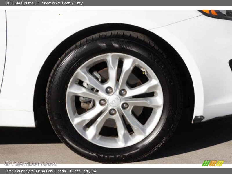 Snow White Pearl / Gray 2012 Kia Optima EX