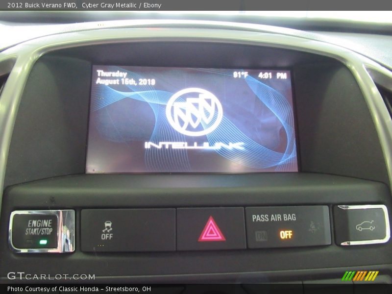 Cyber Gray Metallic / Ebony 2012 Buick Verano FWD