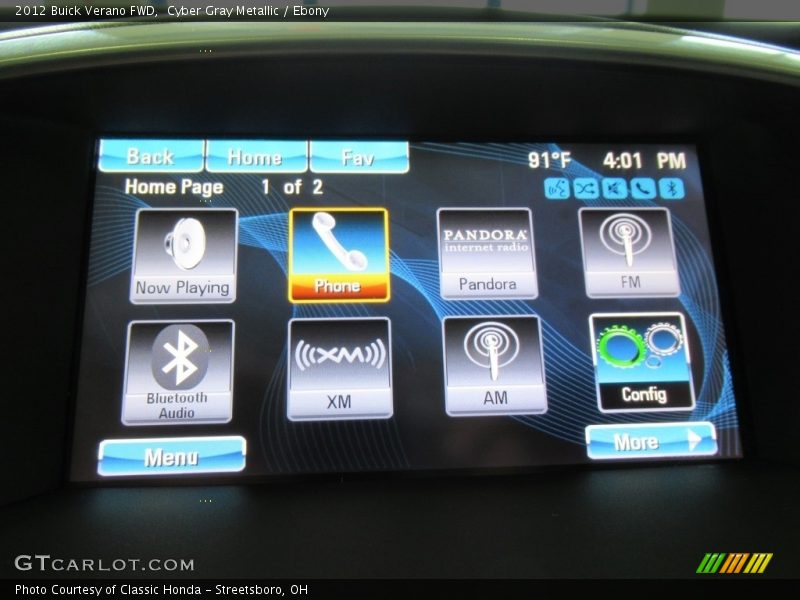 Cyber Gray Metallic / Ebony 2012 Buick Verano FWD