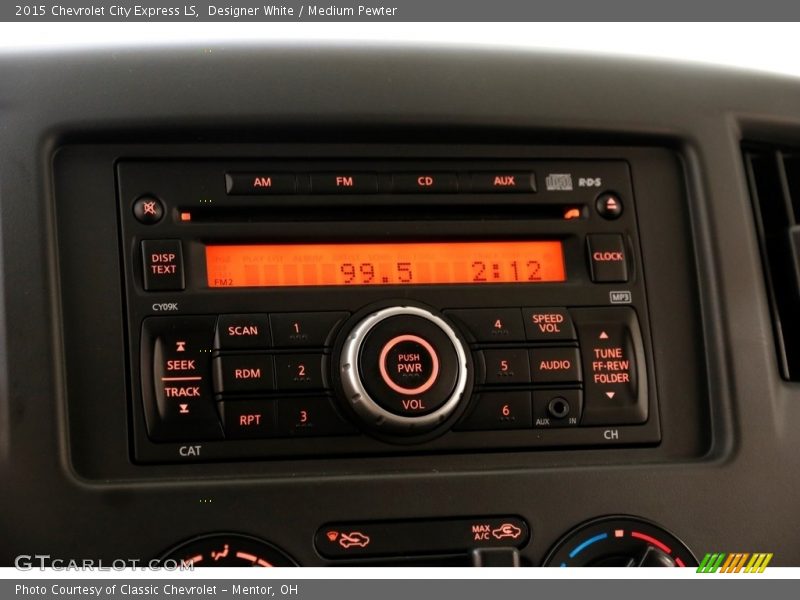 Designer White / Medium Pewter 2015 Chevrolet City Express LS