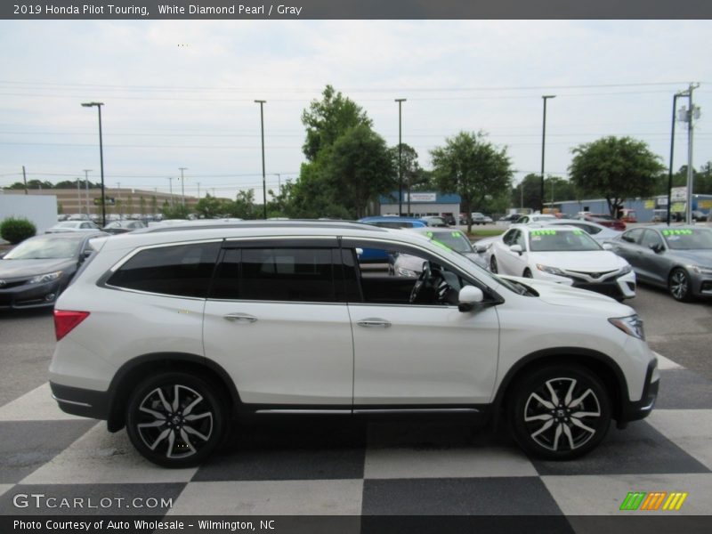 White Diamond Pearl / Gray 2019 Honda Pilot Touring