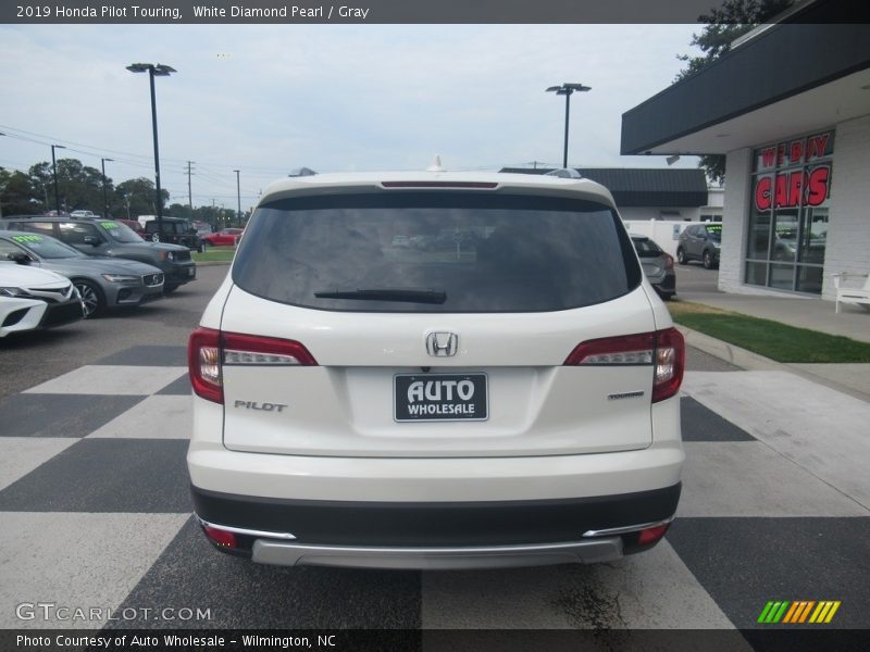 White Diamond Pearl / Gray 2019 Honda Pilot Touring