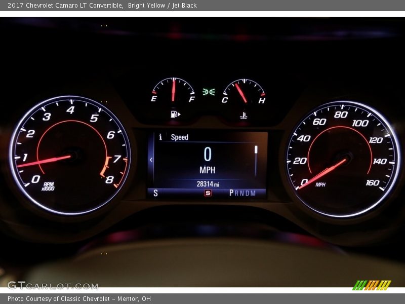 Bright Yellow / Jet Black 2017 Chevrolet Camaro LT Convertible