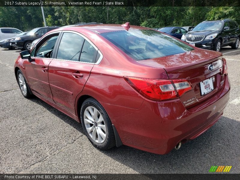 Venetian Red Pearl / Slate Black 2017 Subaru Legacy 2.5i Premium
