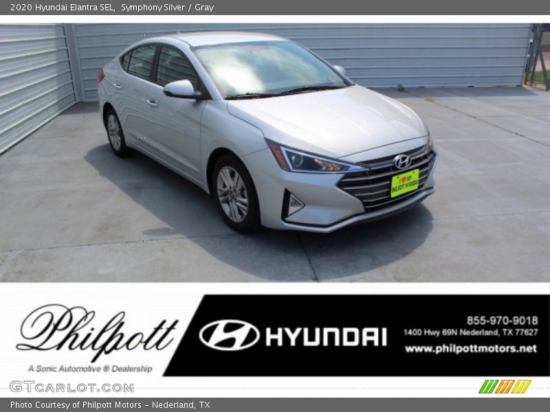 Symphony Silver / Gray 2020 Hyundai Elantra SEL