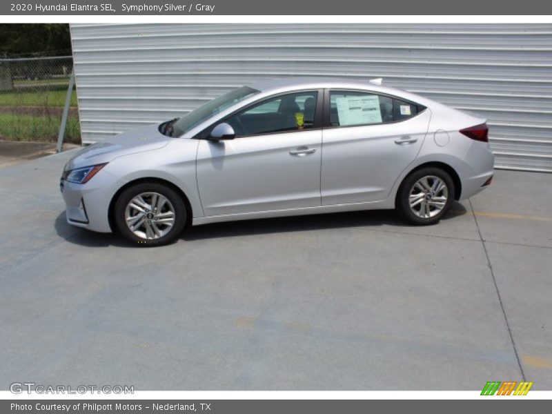 Symphony Silver / Gray 2020 Hyundai Elantra SEL