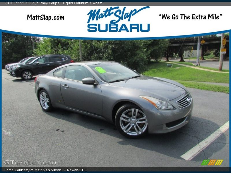 Liquid Platinum / Wheat 2010 Infiniti G 37 Journey Coupe