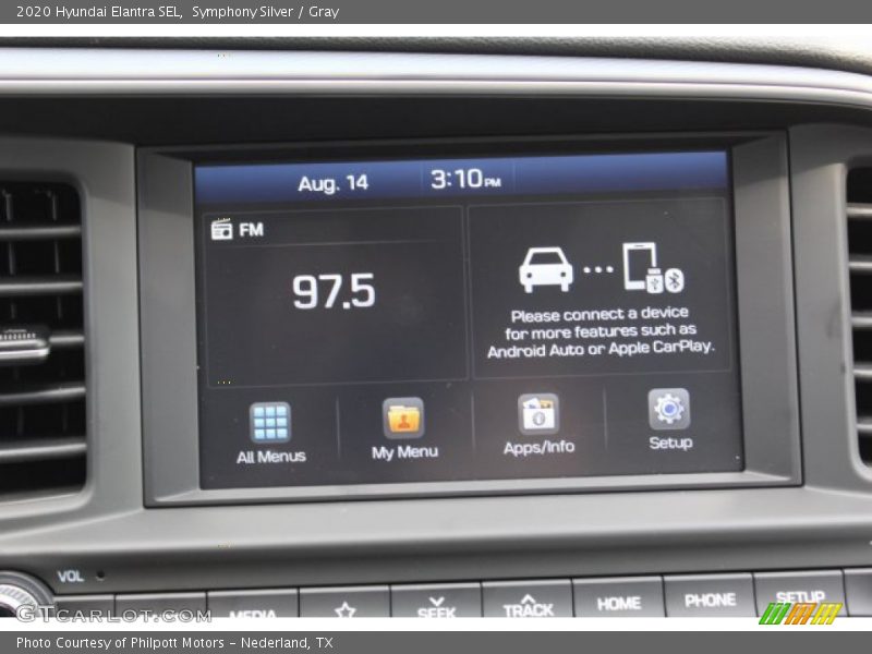 Symphony Silver / Gray 2020 Hyundai Elantra SEL