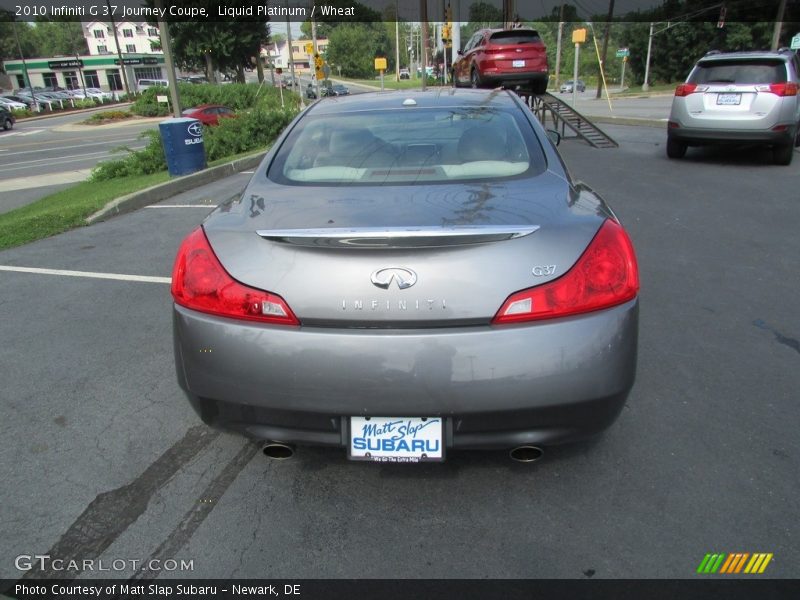 Liquid Platinum / Wheat 2010 Infiniti G 37 Journey Coupe