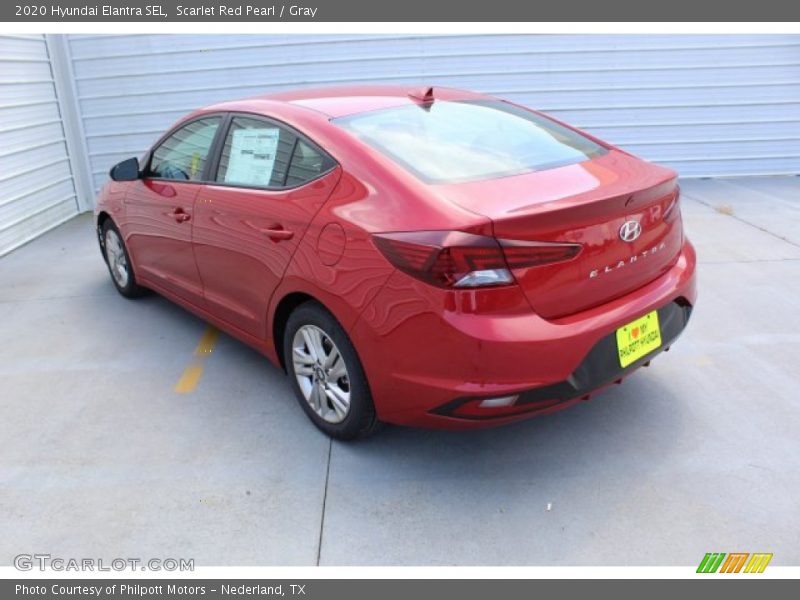Scarlet Red Pearl / Gray 2020 Hyundai Elantra SEL