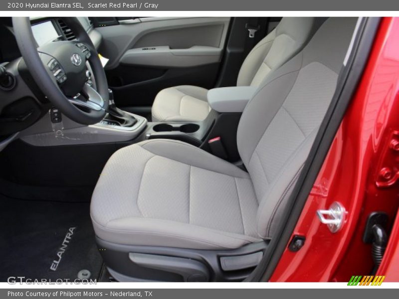 Scarlet Red Pearl / Gray 2020 Hyundai Elantra SEL