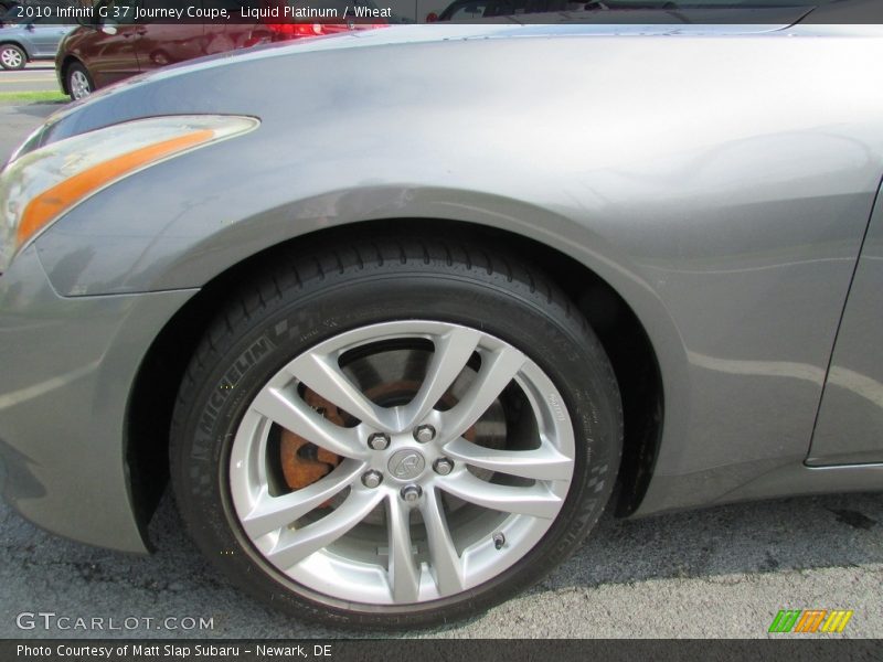 Liquid Platinum / Wheat 2010 Infiniti G 37 Journey Coupe