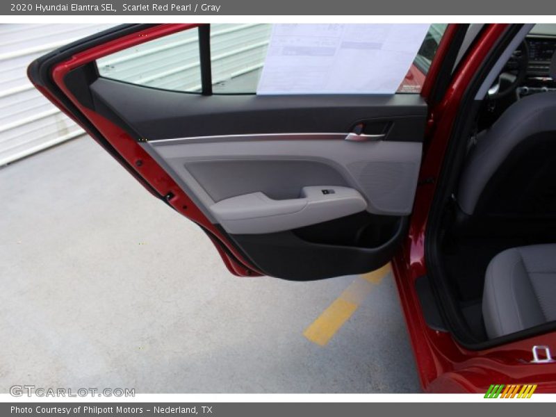 Scarlet Red Pearl / Gray 2020 Hyundai Elantra SEL