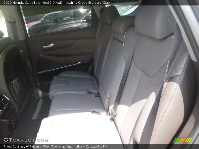 Machine Gray / Espresso/Gray 2020 Hyundai Santa Fe Limited 2.0 AWD
