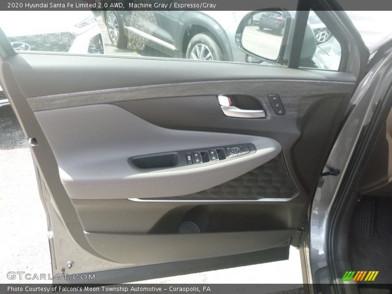 Machine Gray / Espresso/Gray 2020 Hyundai Santa Fe Limited 2.0 AWD