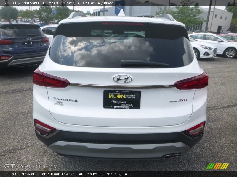 Quartz White / Black 2020 Hyundai Santa Fe Limited 2.0 AWD