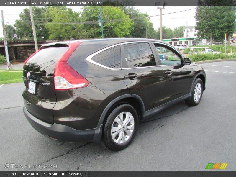 Kona Coffee Metallic / Black 2014 Honda CR-V EX AWD
